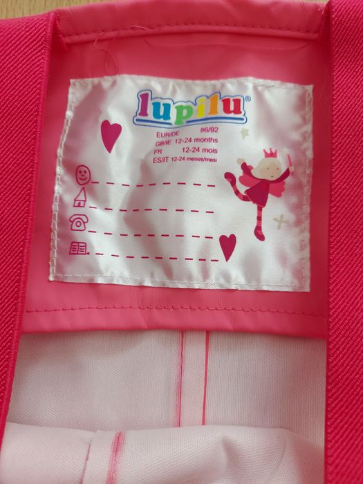 Kombinezon przeciwdeszczowy Lupilu roz. 86-92 na 18-24 m. wodoodporny