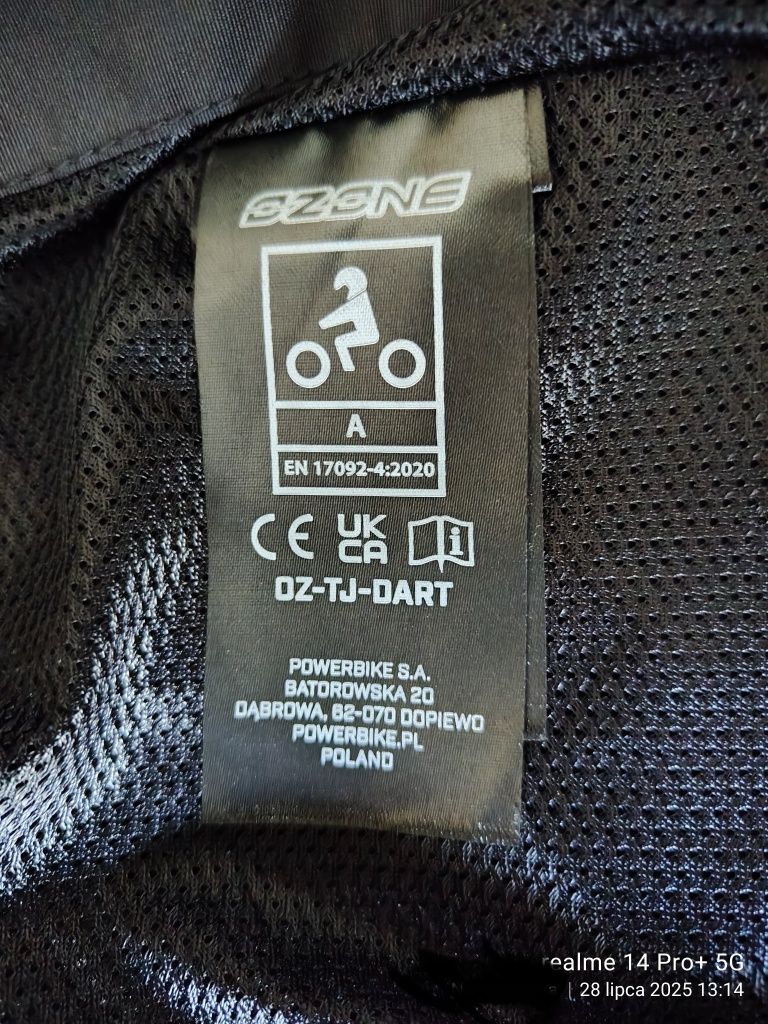 Kurtka Motocyklowa OZONE Roz M