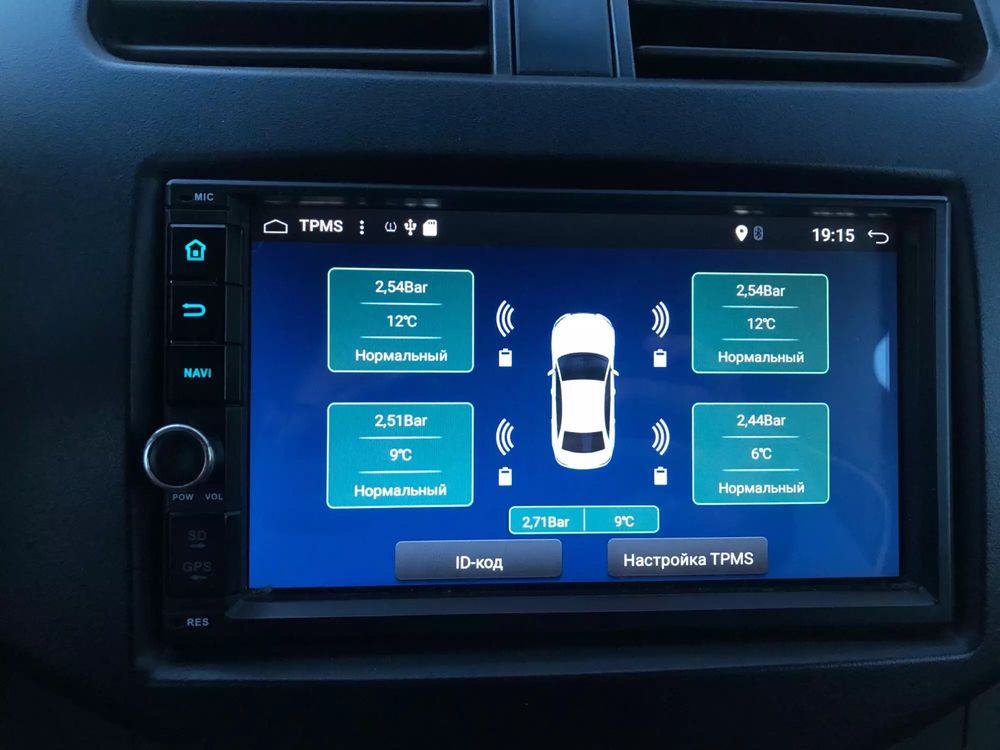 Система TPMS датчики - контроль ДАВЛЕНИЯ, ТЕМПЕРАТУРЫ в ШИНАХ Android