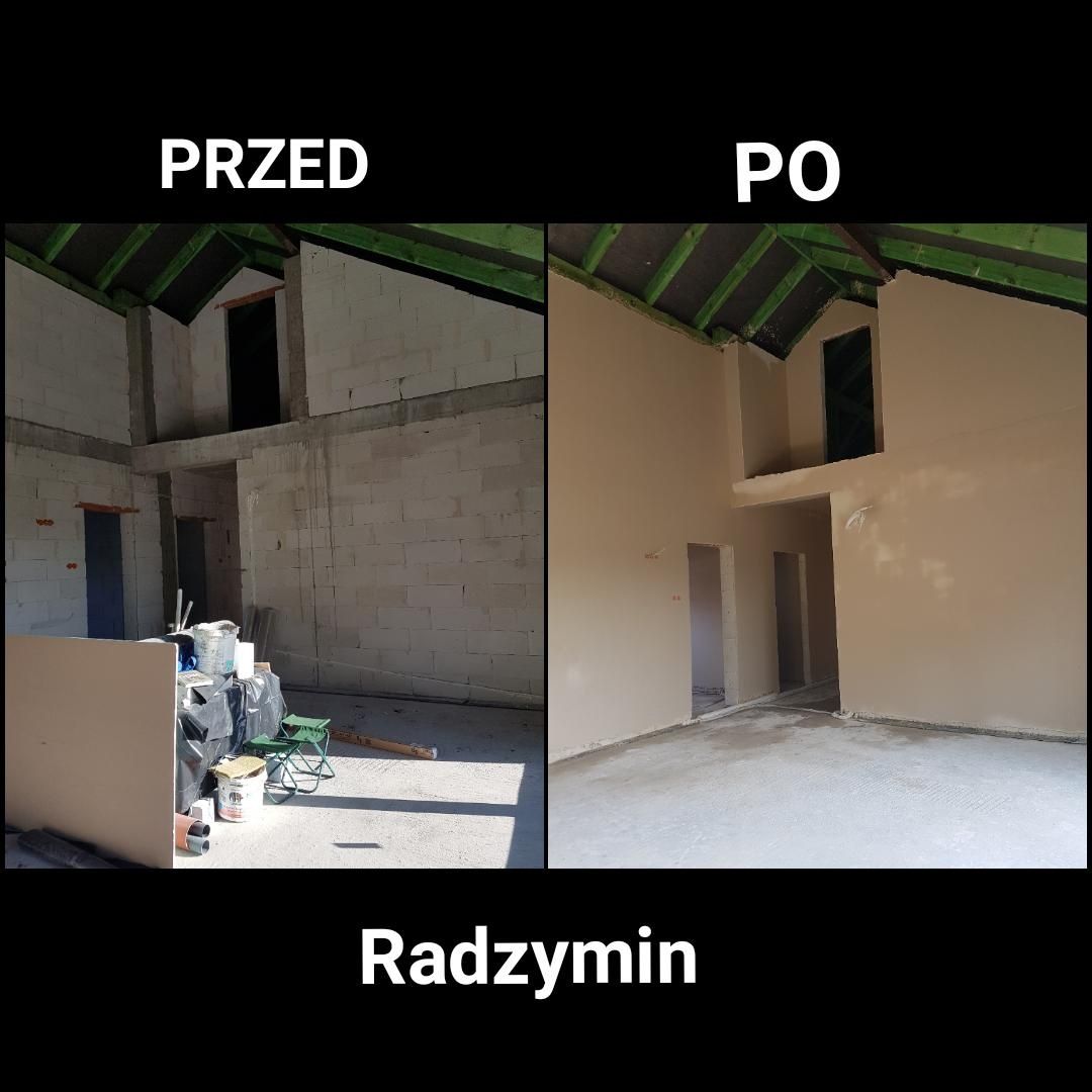 Tynki gipsowe maszynowe agregatem. Terminy 2025r.