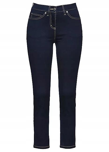 B.P.C spodnie jeansowe 7/8 ciemne r.36