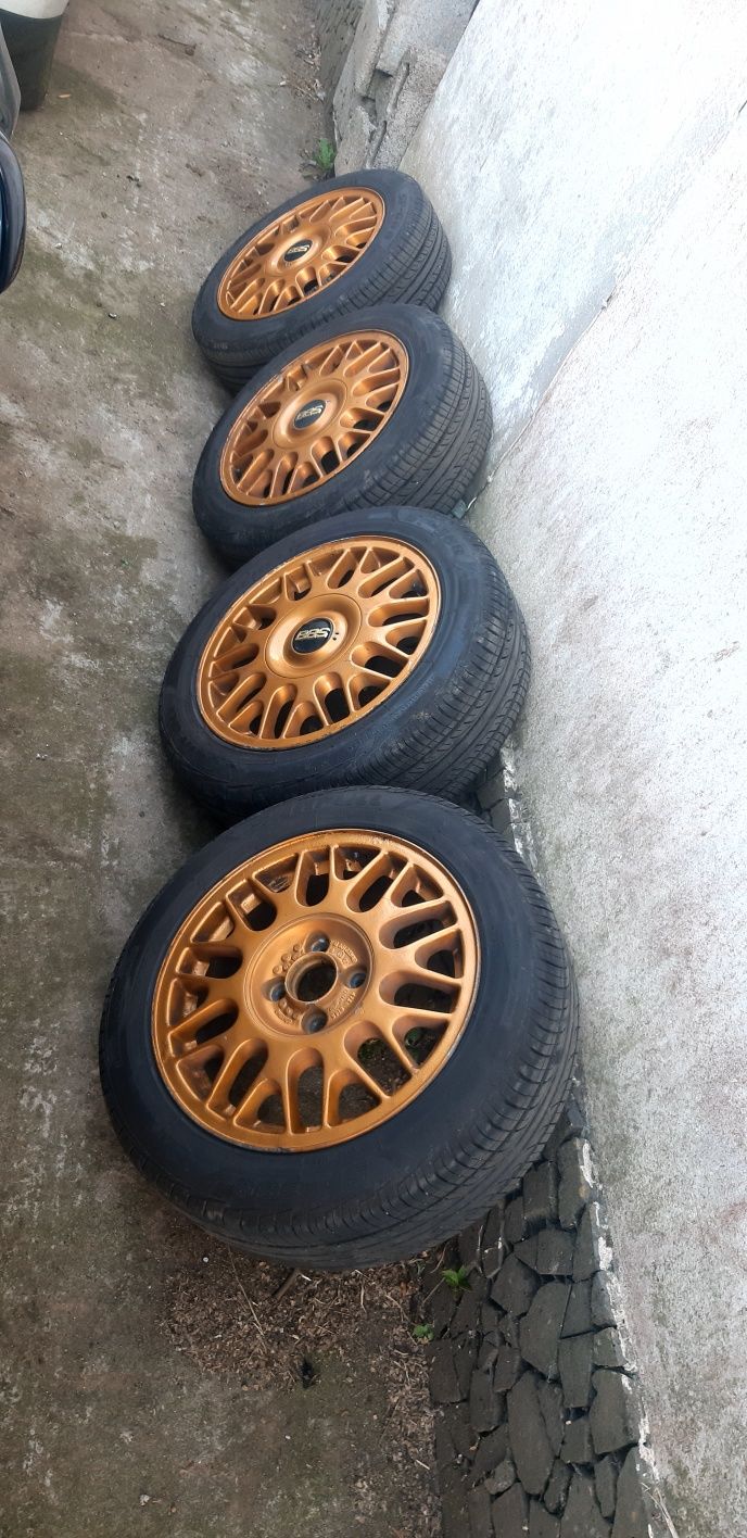Jantes 15 4x100 BBS originais com pneus 185/55 R15
