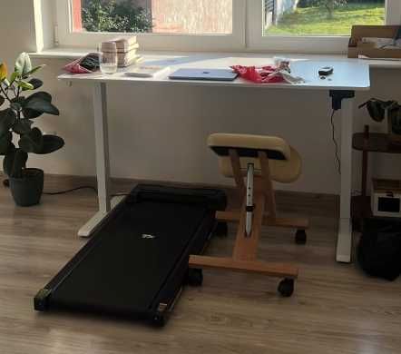 Nowe Biurko Elektryczne Regulowane 120x60cm Gamingowe do Domu do Biura
