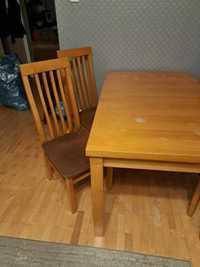 Stół rozkładany,plus 6 krzesł