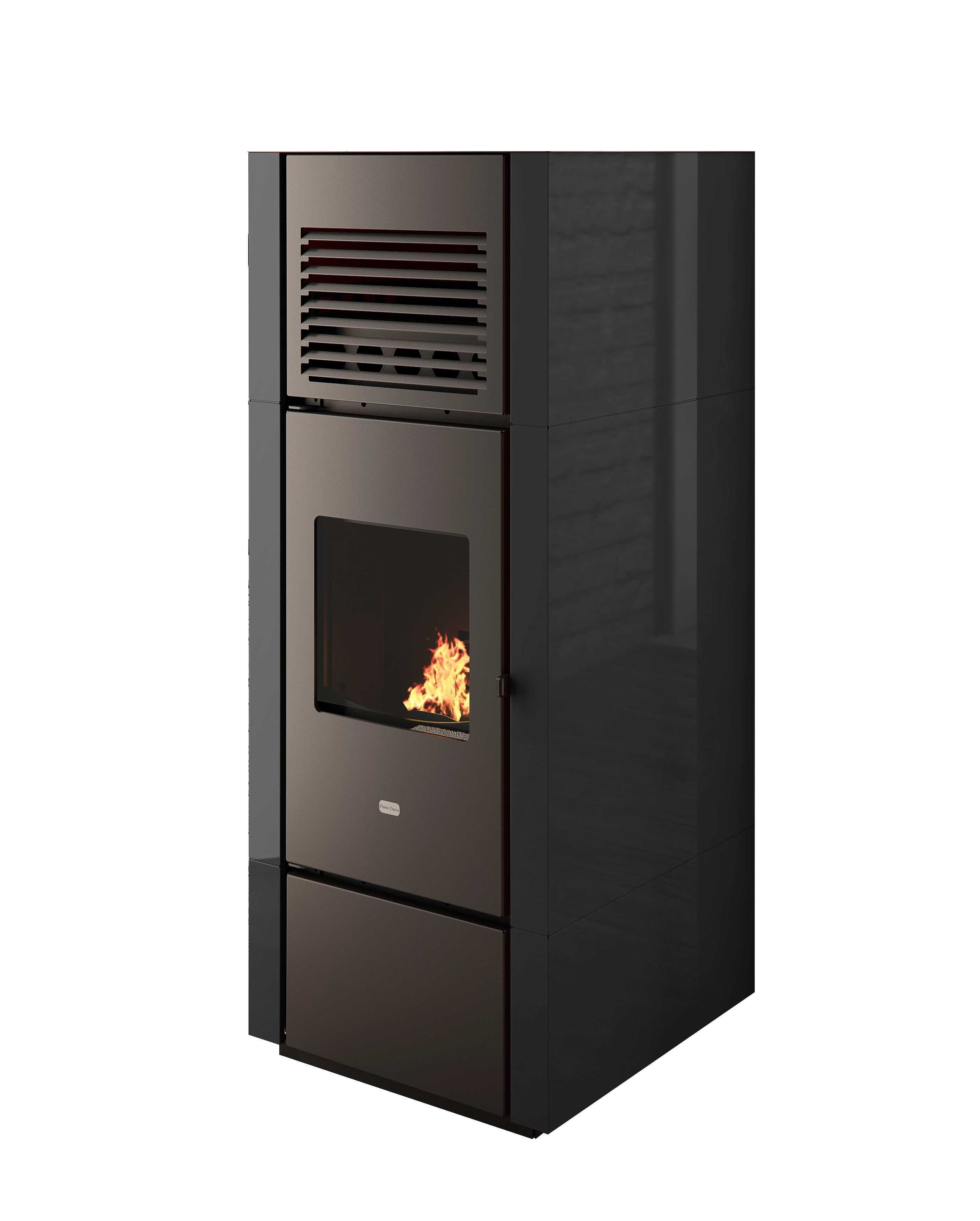Piecyk kominek na pellet GIUSY 15kW-3 wentylatory DGP- MEGA Mocny 15kW