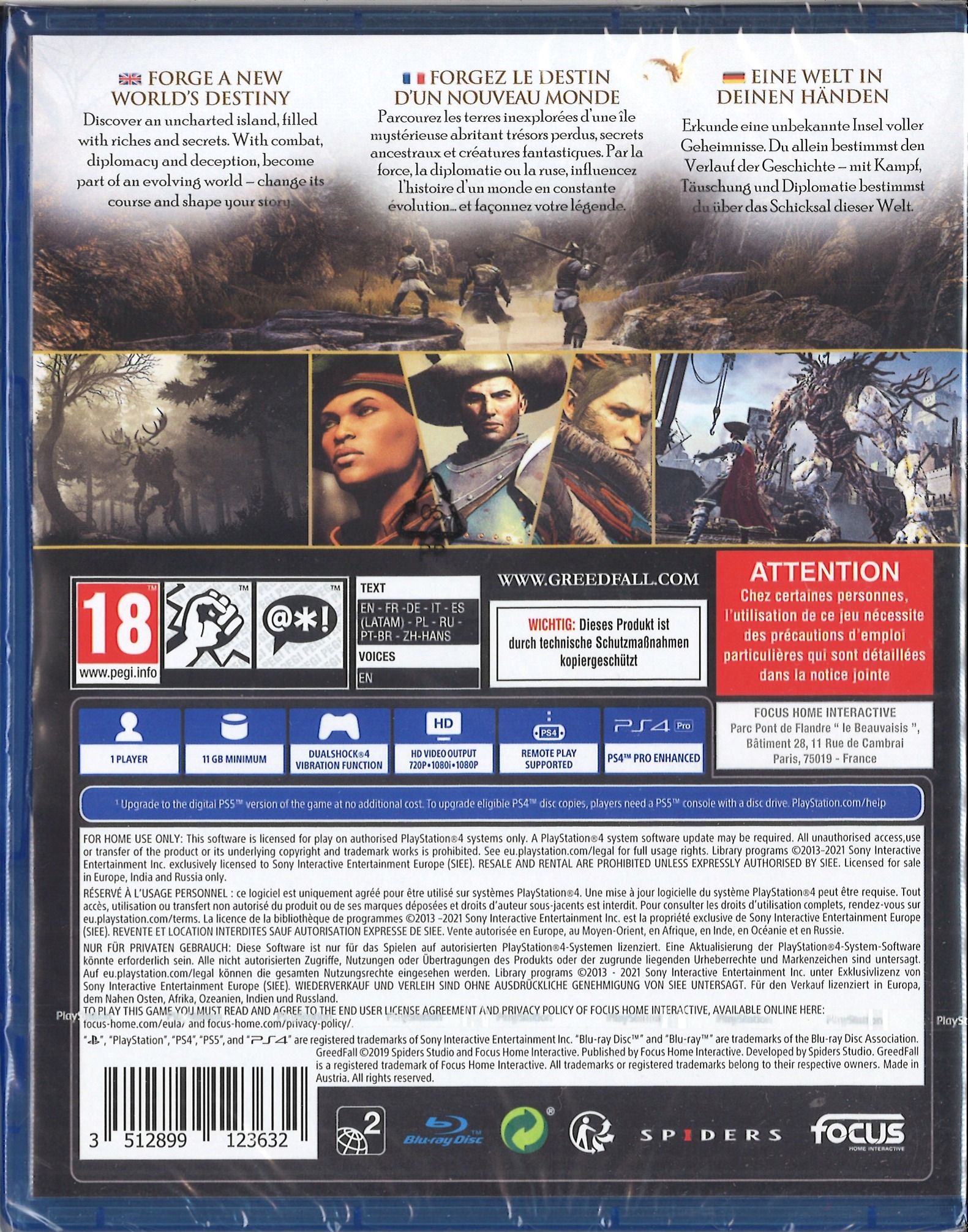 GreedFall (PS4) Gra nowa w folii