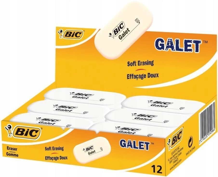 Gumka Galet (12szt) Bic, Bic