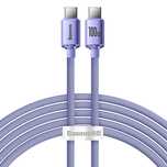 Kabel Baseus CAJY USB-C - USB-C PD QC 100W 5A 480Mb/s 2m - fioletowy