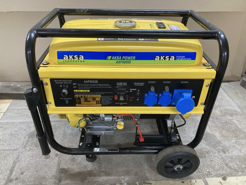 Портативний генератор Aksa AAP8000E на обкатке