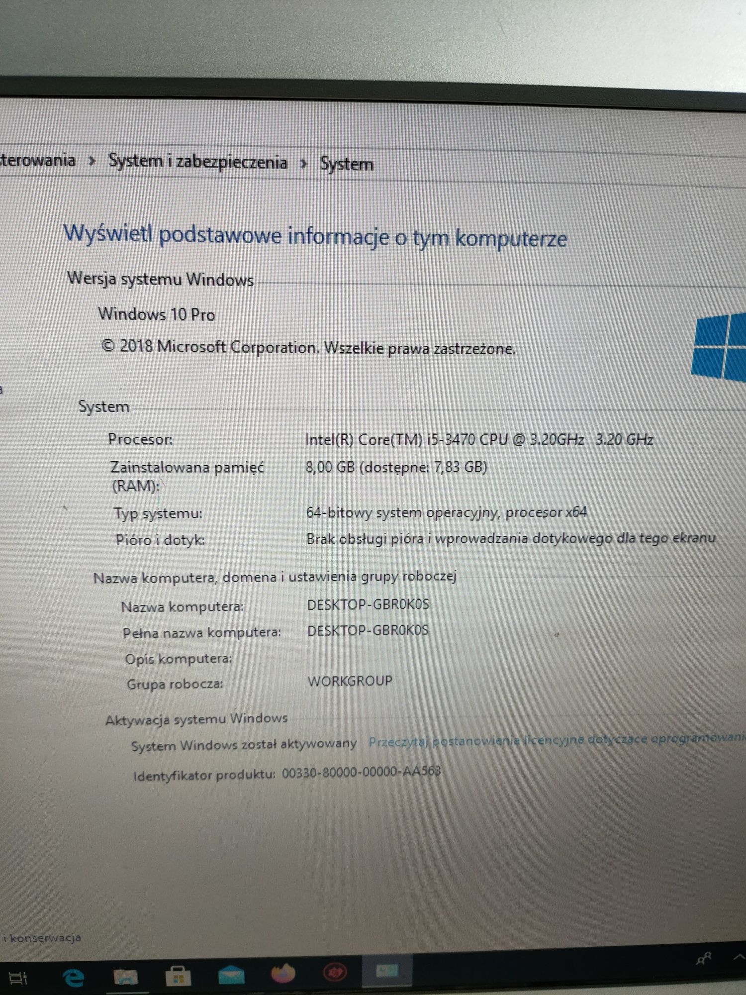 Komputer stacjonarny PC i5 karta graficzna GT730 2 GB.