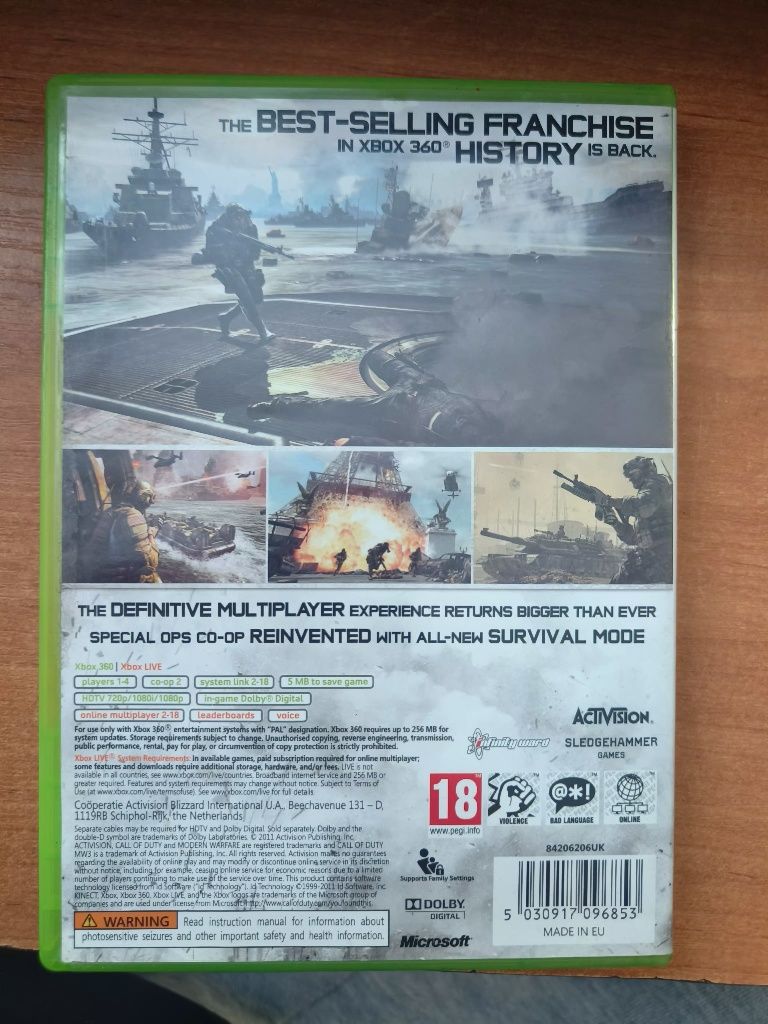 Call of duty mw3 xbox 360