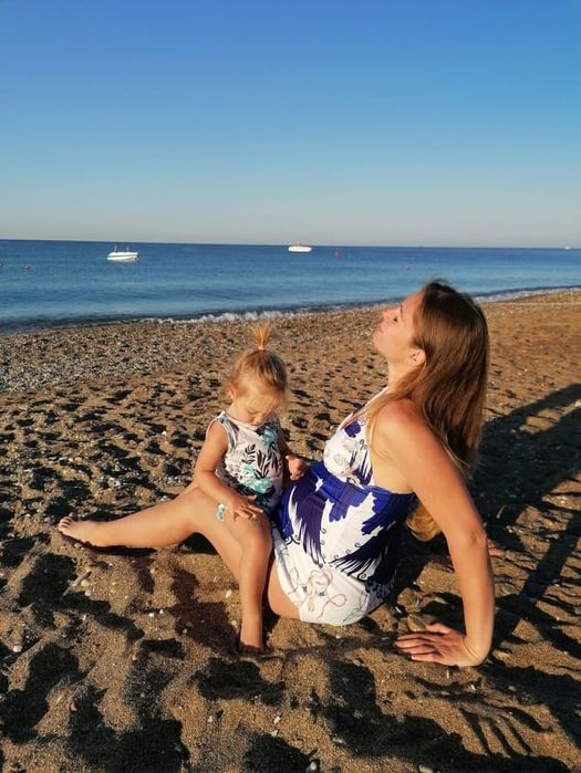 Mama i córka zestaw/ strój kąpielowy/sesja zdjeciowa