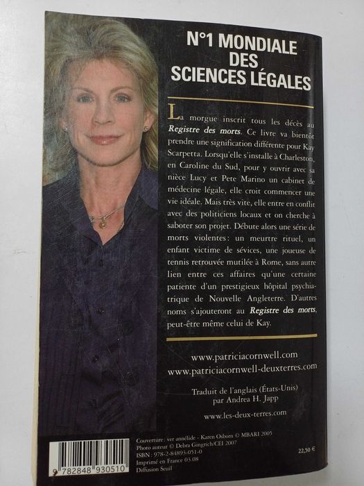 Patricia Cornwell - Registre des morts