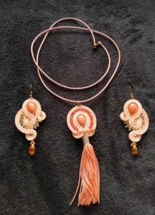 Komplet biżuterii naszyjnik+ kolczyki