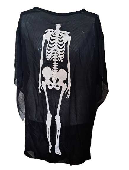 Peleryna kościotrupa dla dzieci przebranie na Halloween
