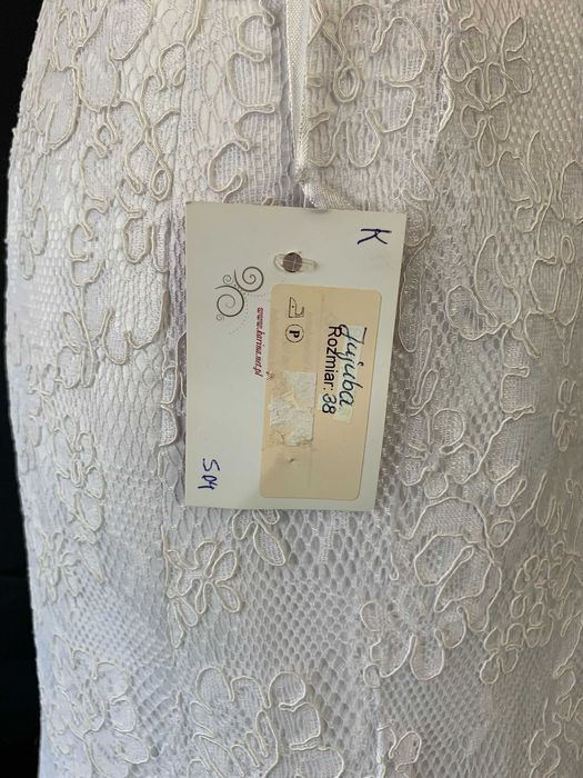 Nowa Suknia Ślubna Koronkowa Syrena Elegancja Zdobienia M 38 glamour