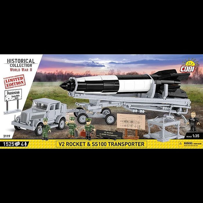 Cobi 3119 zestaw kolekcjonerski, fabrycznie nowy. Rakieta V2