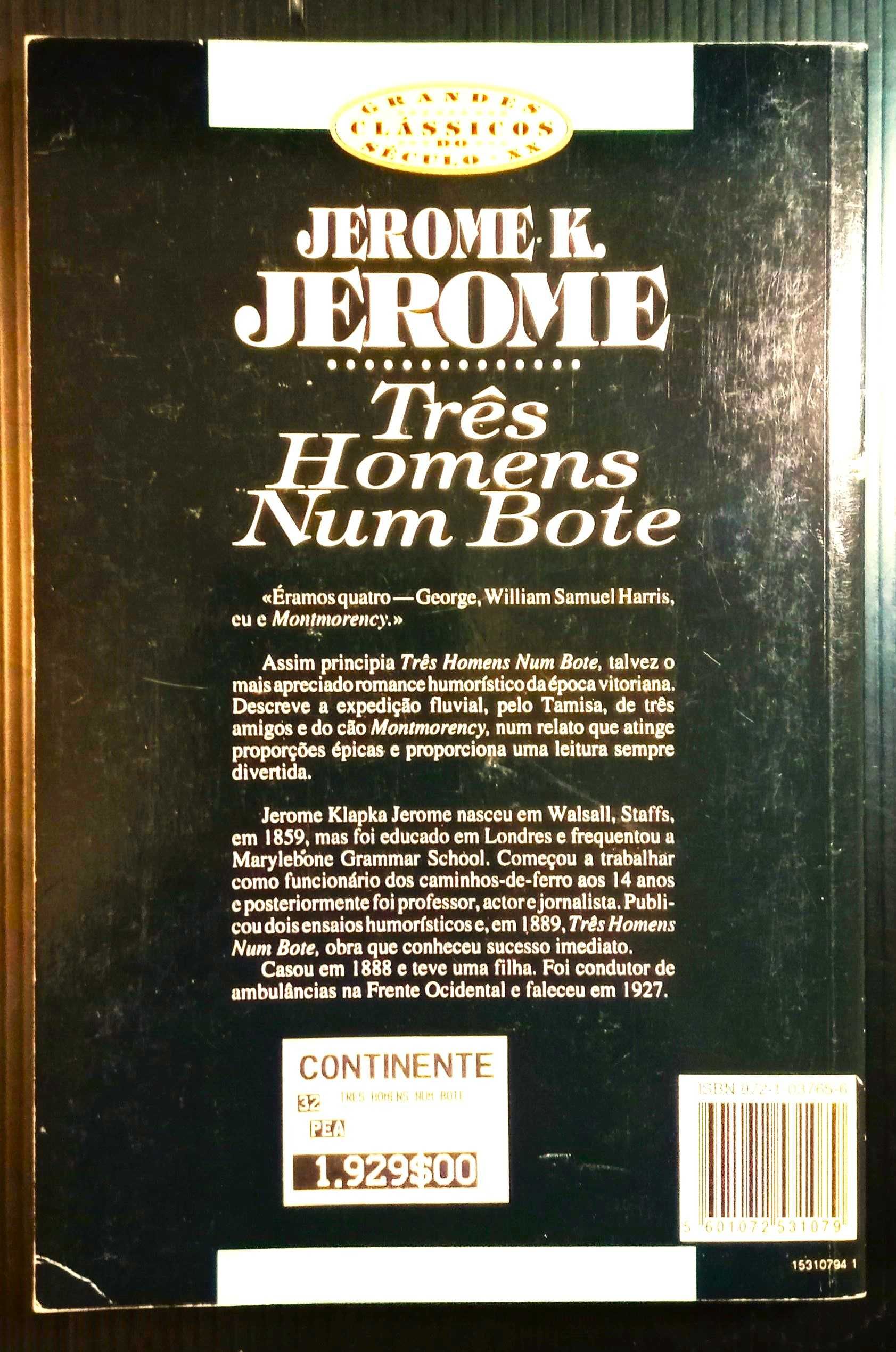 Livro Três homens num bote * Jerome K. Jerome