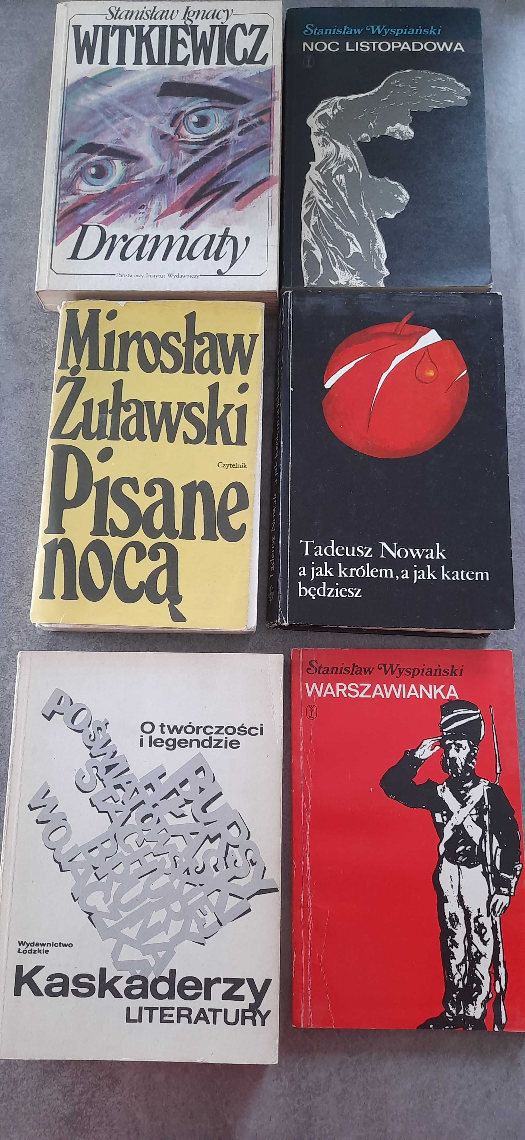 Zestaw książek Kaskaderzy literatury, Wyspiański, Witkiewicz, Nowak