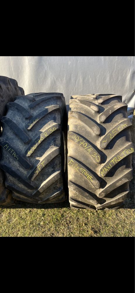 600/70R30 Mitas 3cm i Firestone 2,5cm