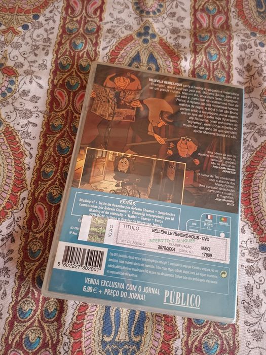 Dvd original selado animação Belleville Rendez Vous