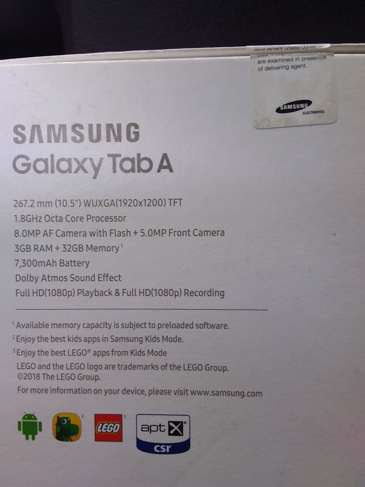 Samsung Galaxy Tab A SIM LTE