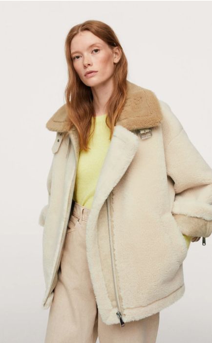 Дублянка авіатор шуба Mango