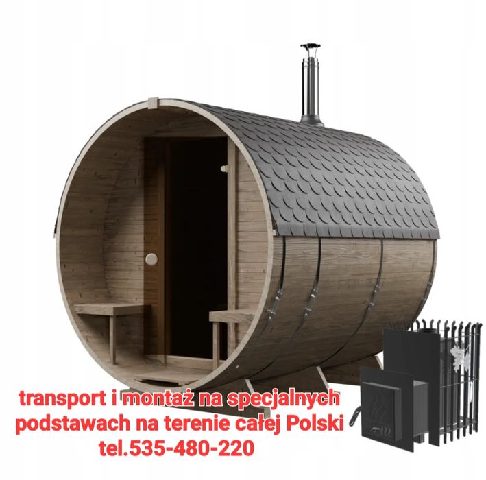 Sauna cała Polska transport montaż hurt detal