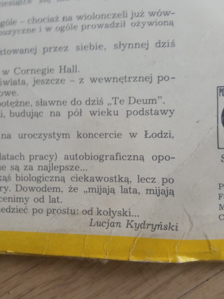 Płyta winylowa dla  romantyczki Mieczysław Fogg.
