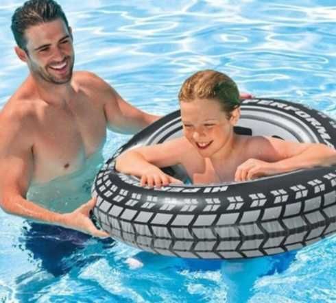 Koło dmuchane do pływania opona o średnicy 91 cm INTEX 59252