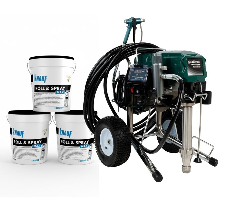 Gładzie natryskowe, malowanie natryskowe