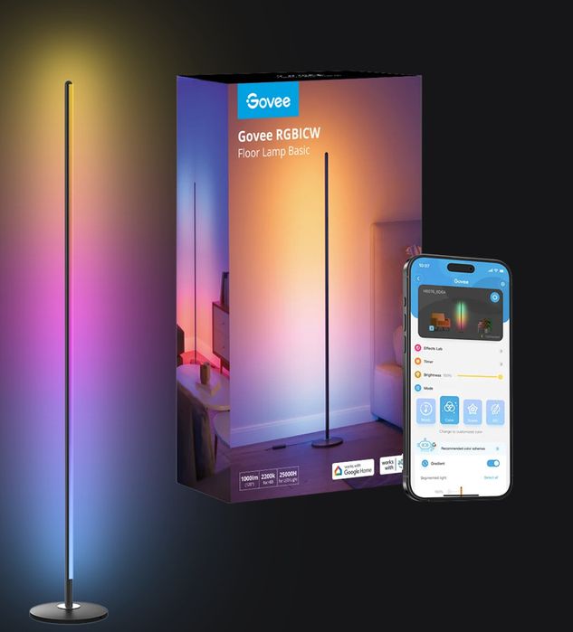 Barra LED RGBICW vertical decorativa inteligente (WiFi + BT)