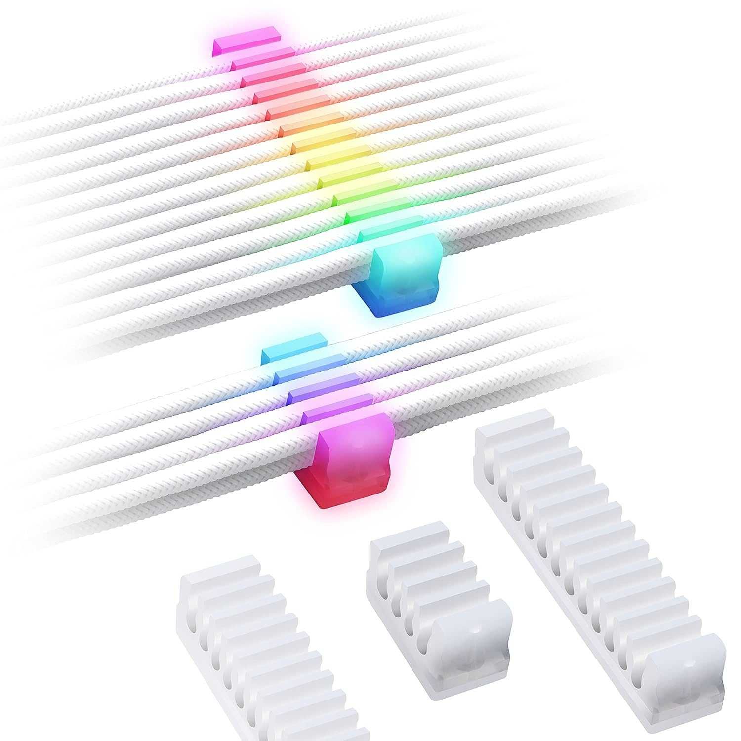EZDIY FAB Grzebień kablowy RGB 2 x 24-biegunowe i 6 x 8-biegunowe LED