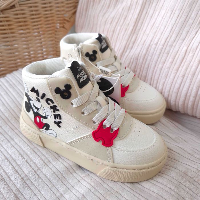 Нові хайтопи Zara Mickey 24 26 27 розмір. Ботинки кросівки зара дісней
