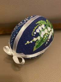 Jajko Wielkanocne, haft krzyżykowy, ręcznie wykonane