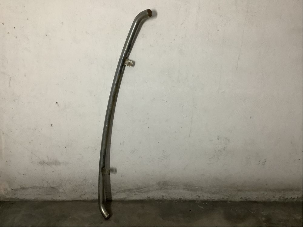 Barra para pára-choques dianteiro de Nissan Navara D40 Inox Bom estado