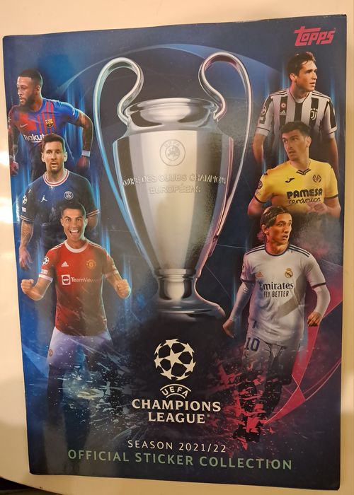 Panini e Topps, Cadernetas de cromos vazias.