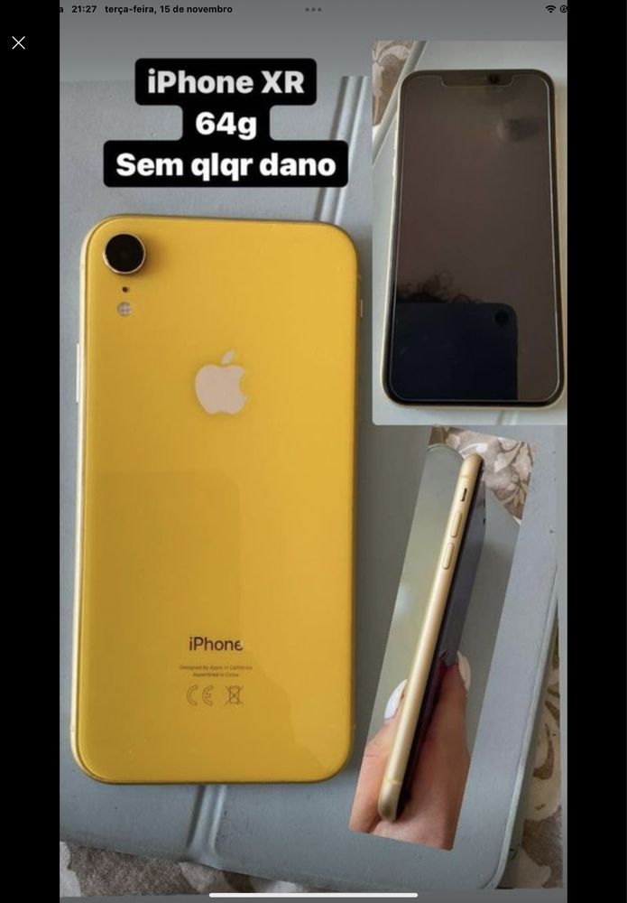 Iphone xr amarelo