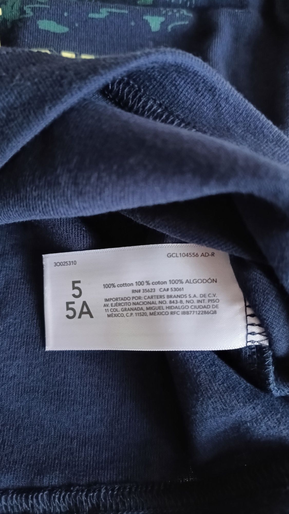 Піжама Carters 5t Картерс домашній костюм