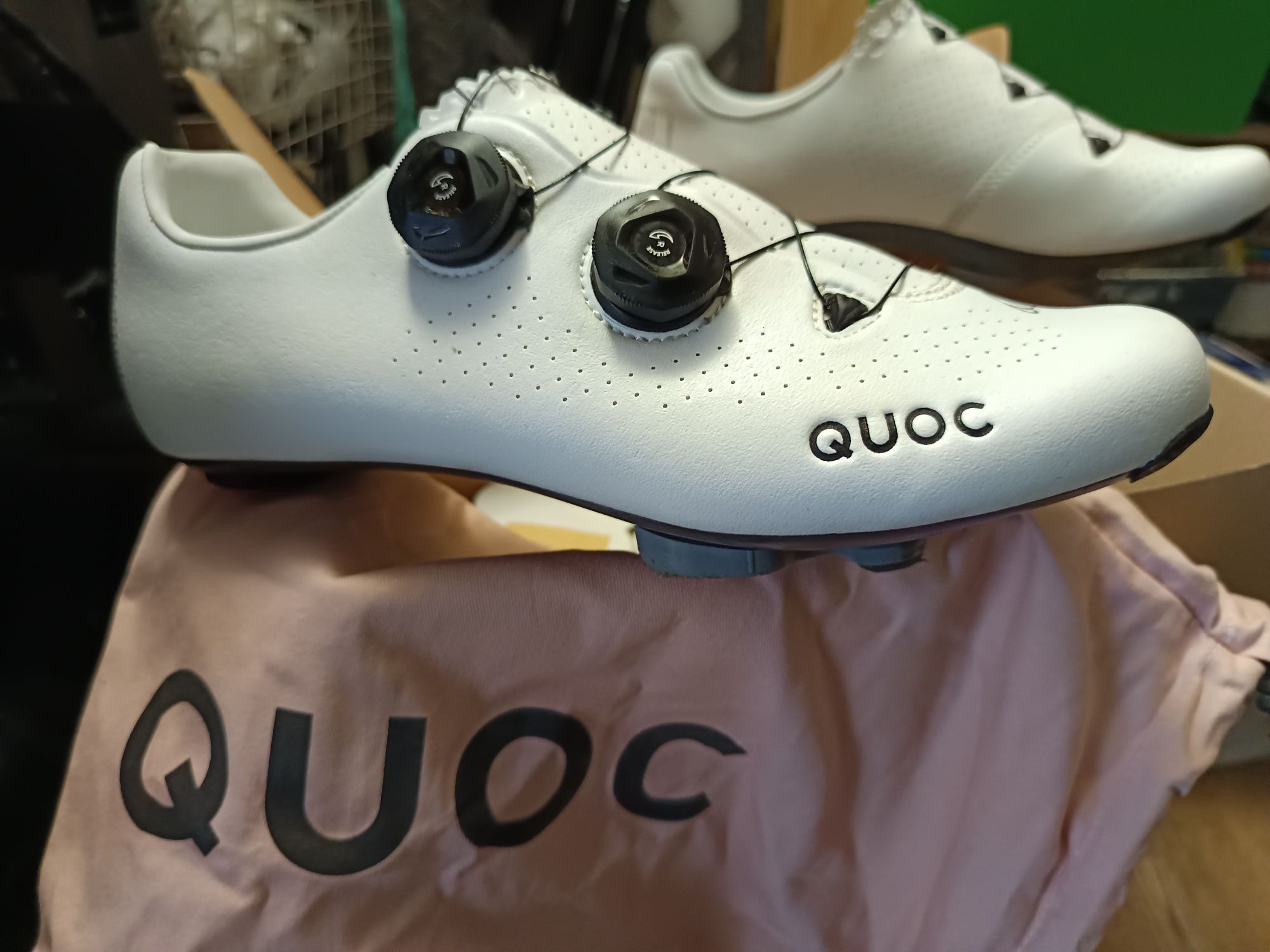 Sapatos ciclismo Quoc como novos