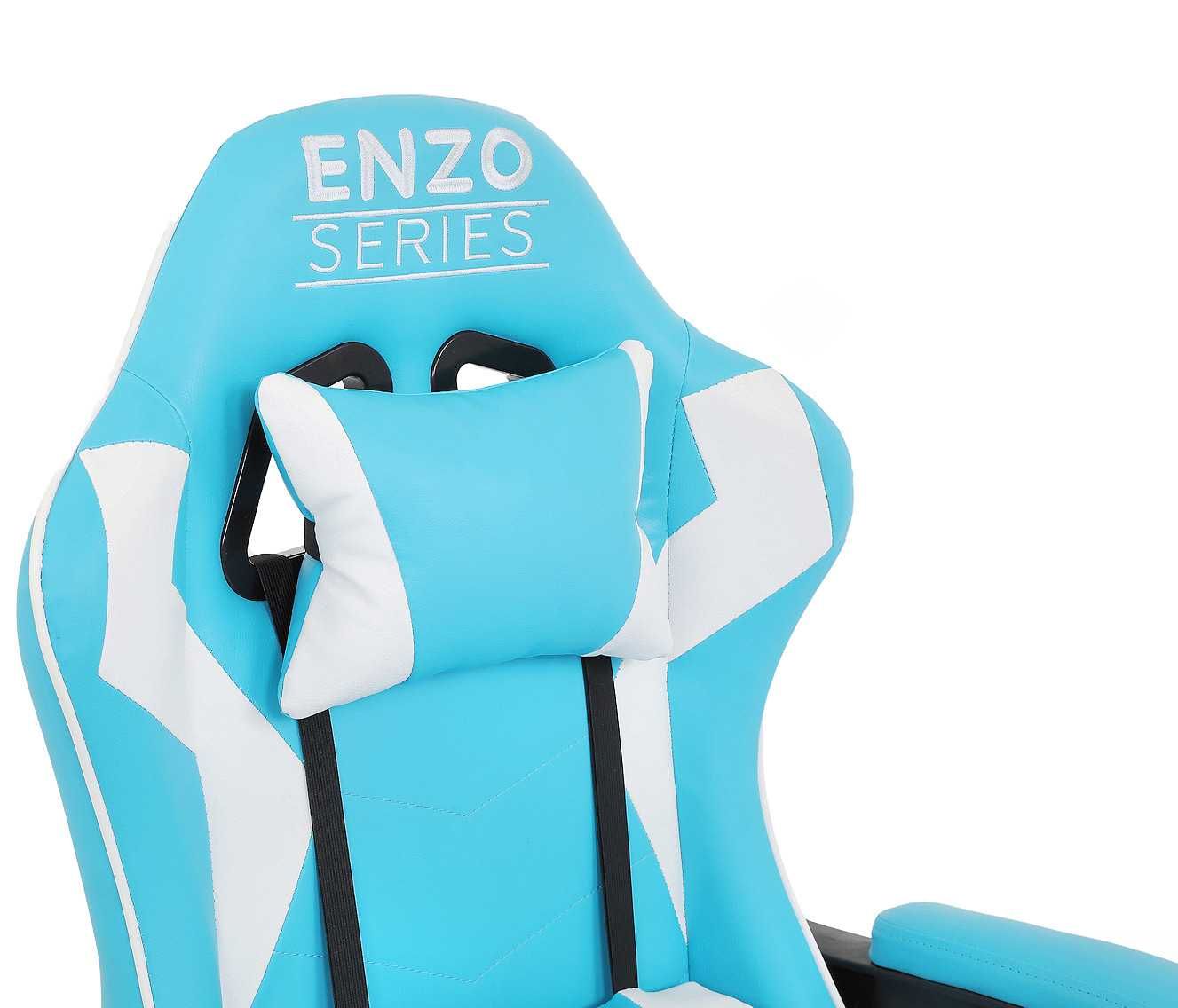 Komfortowy Fotel Gamingowy dla Gracza Extreme ENZO Blue/White