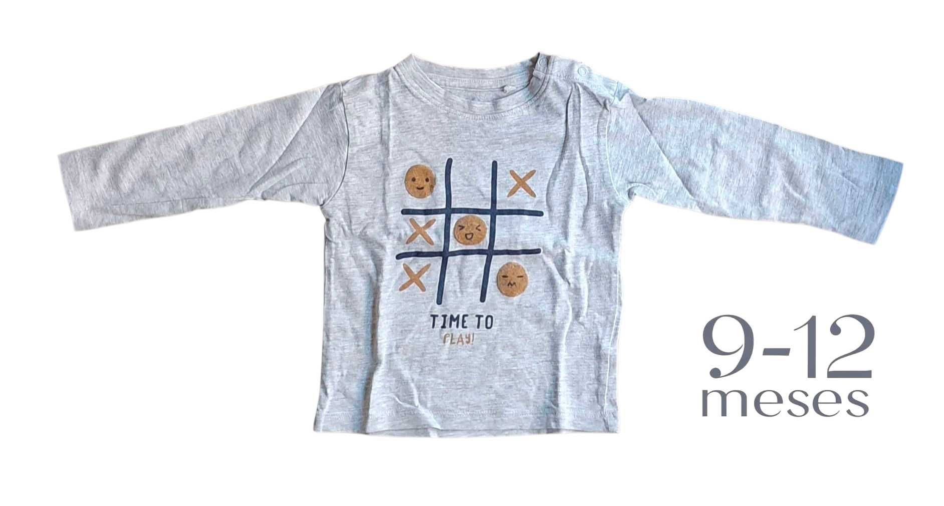 Camisola Fina Cinzenta MO 9-12 meses