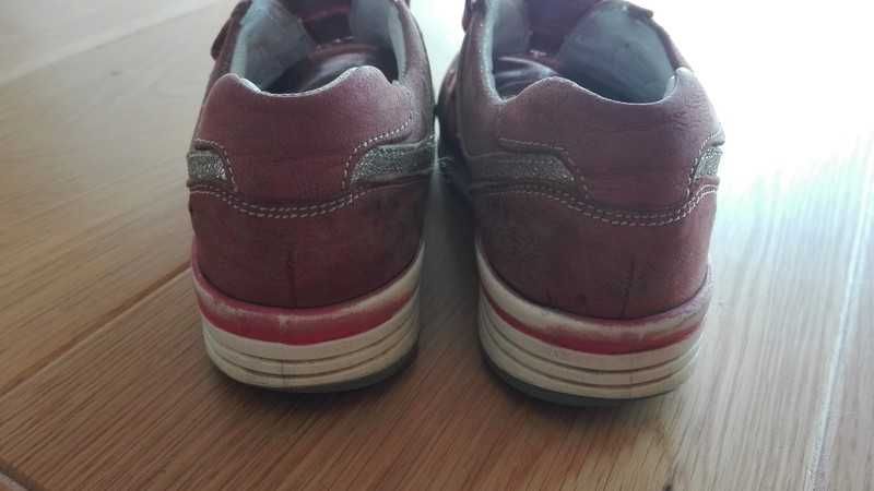 Sneakersy dziewczęce skórzane Lasocki Kids - rozmiar 27