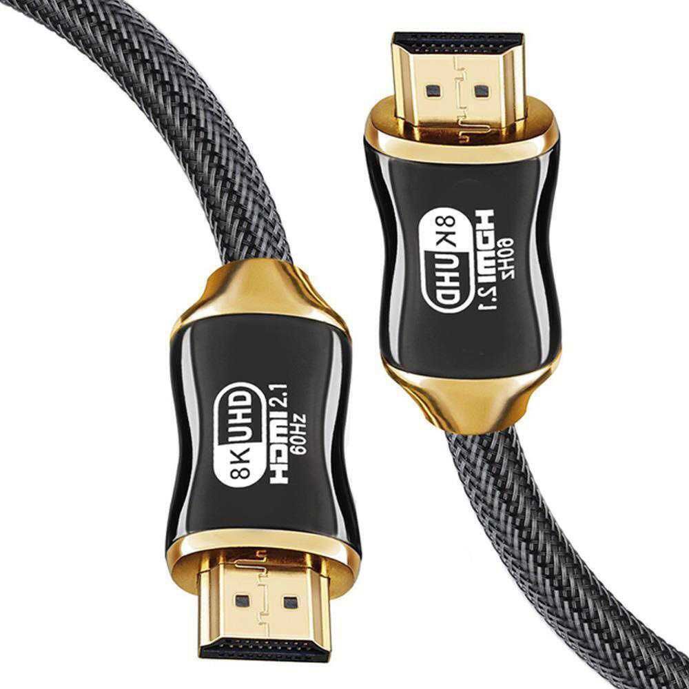 Kabel przewód hdmi 2.1 video ultra high speed 8k 60hz 4k 120hz hq gold