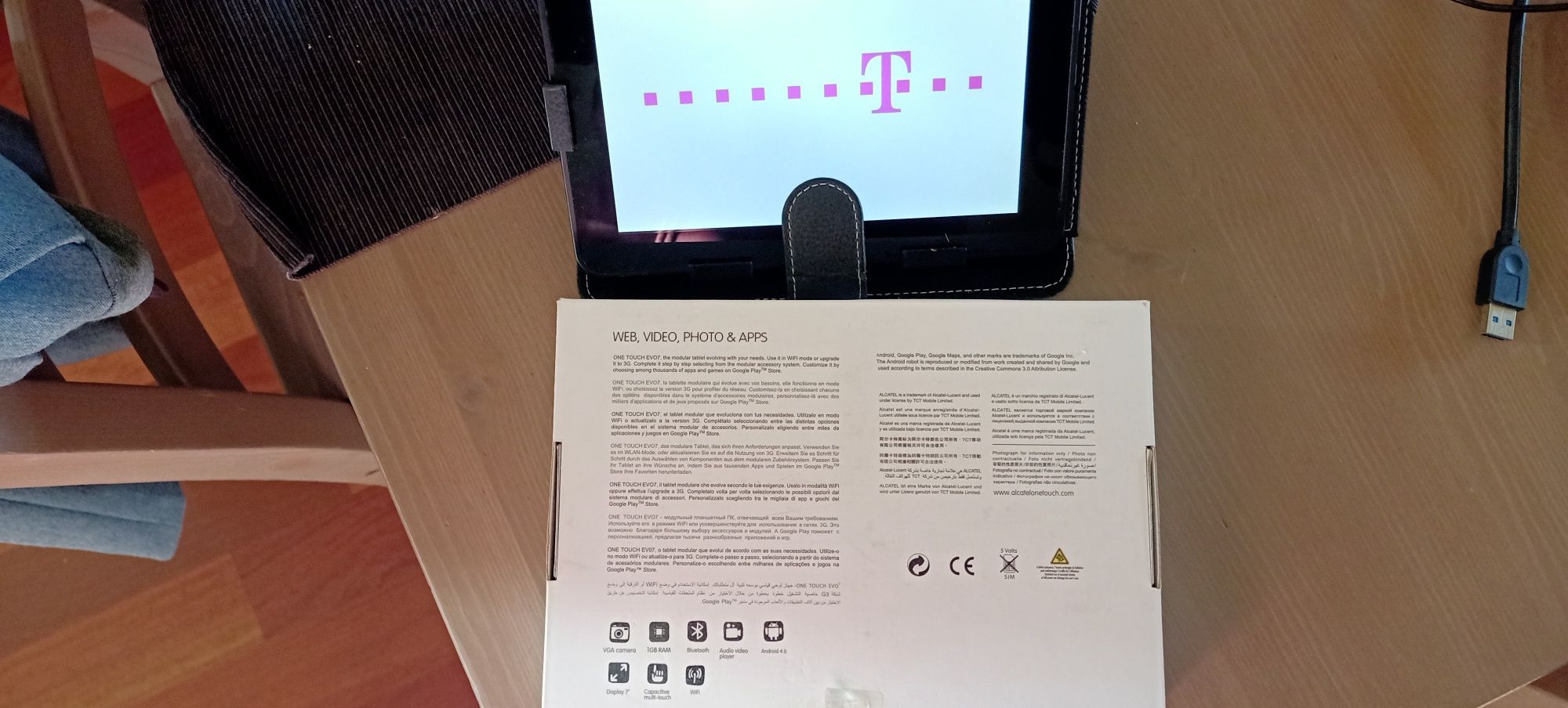 Tablet Alcatel cały zestaw