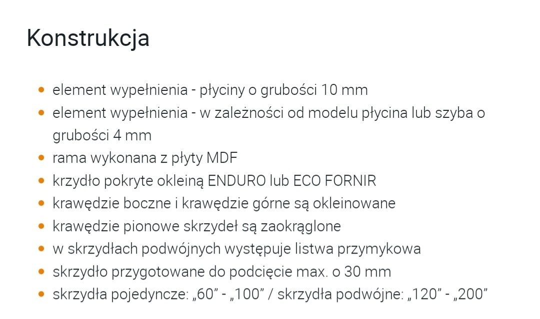 Drzwi wewnętrzne kolor złoty dab INVADO-DOMINO