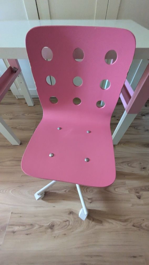 Zestaw biurko ikea PAHL plus krzesło