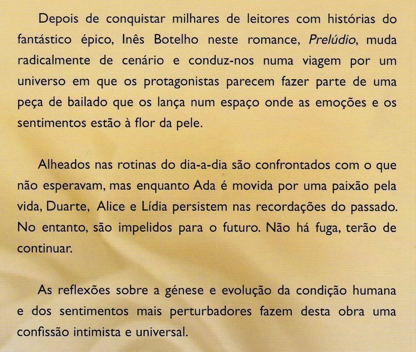 Livro Prelúdio de Inês Botelho [Portes Grátis]