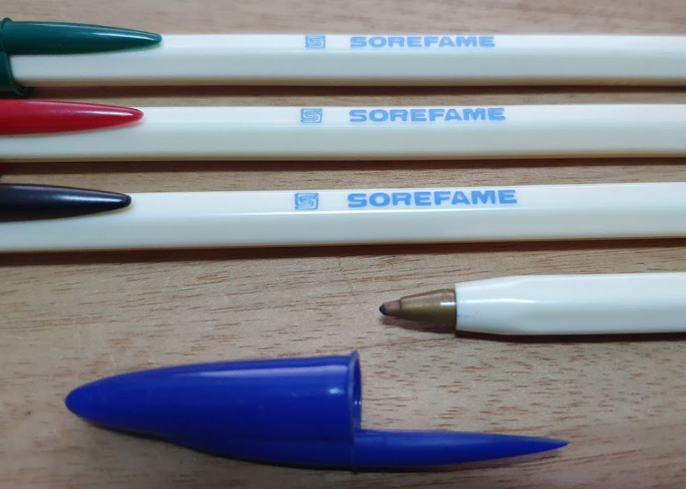 Caneta BIC com logo SOREFAME