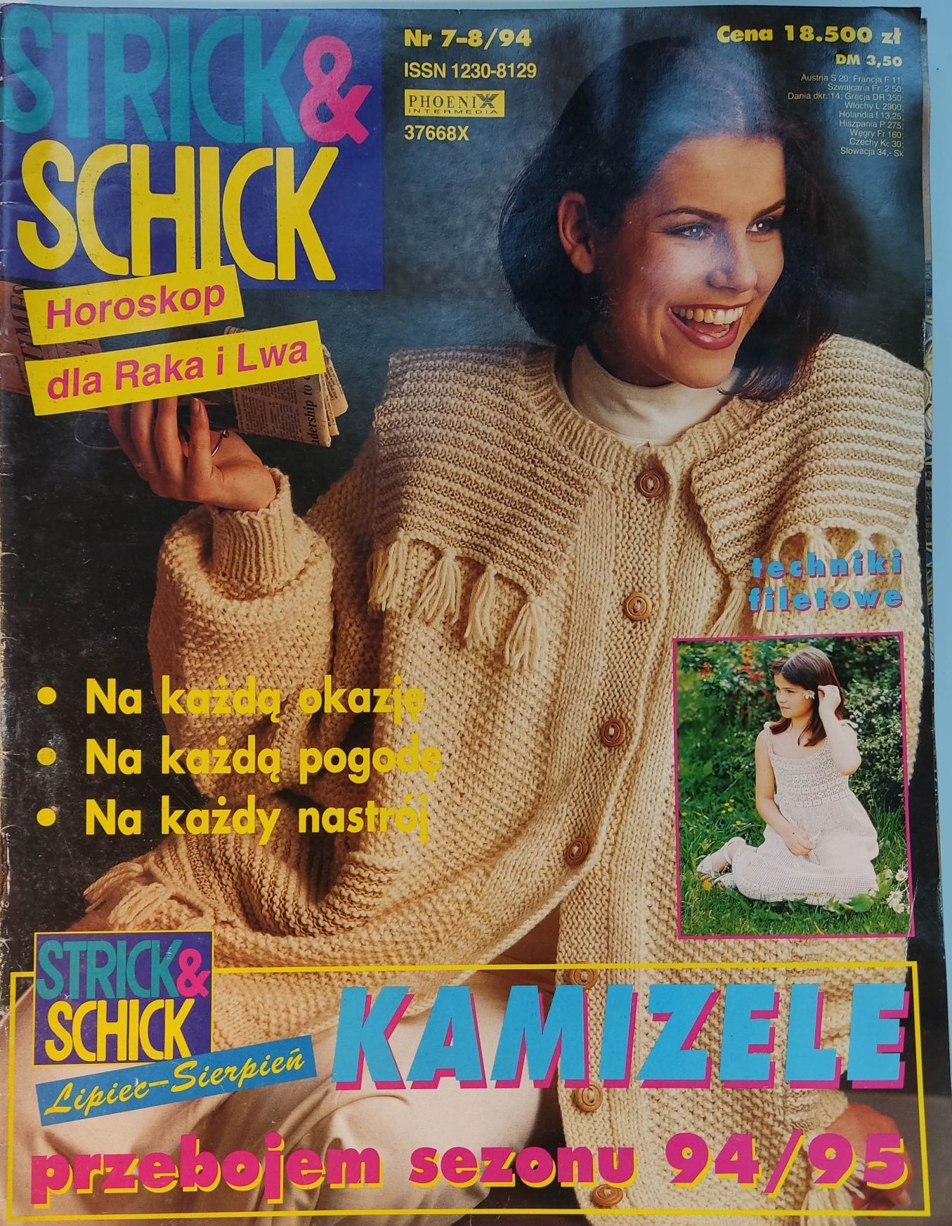 Strick &  Schick robótki na drutach swetry PRL retro stare czasopisma